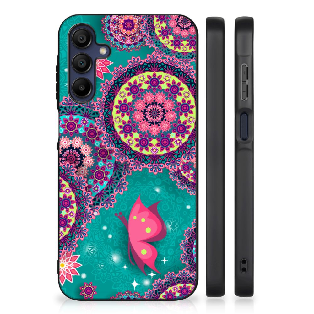 Samsung Galaxy A15 Leuk Telefoonhoesje Cirkels en Vlinders B2C Telecom