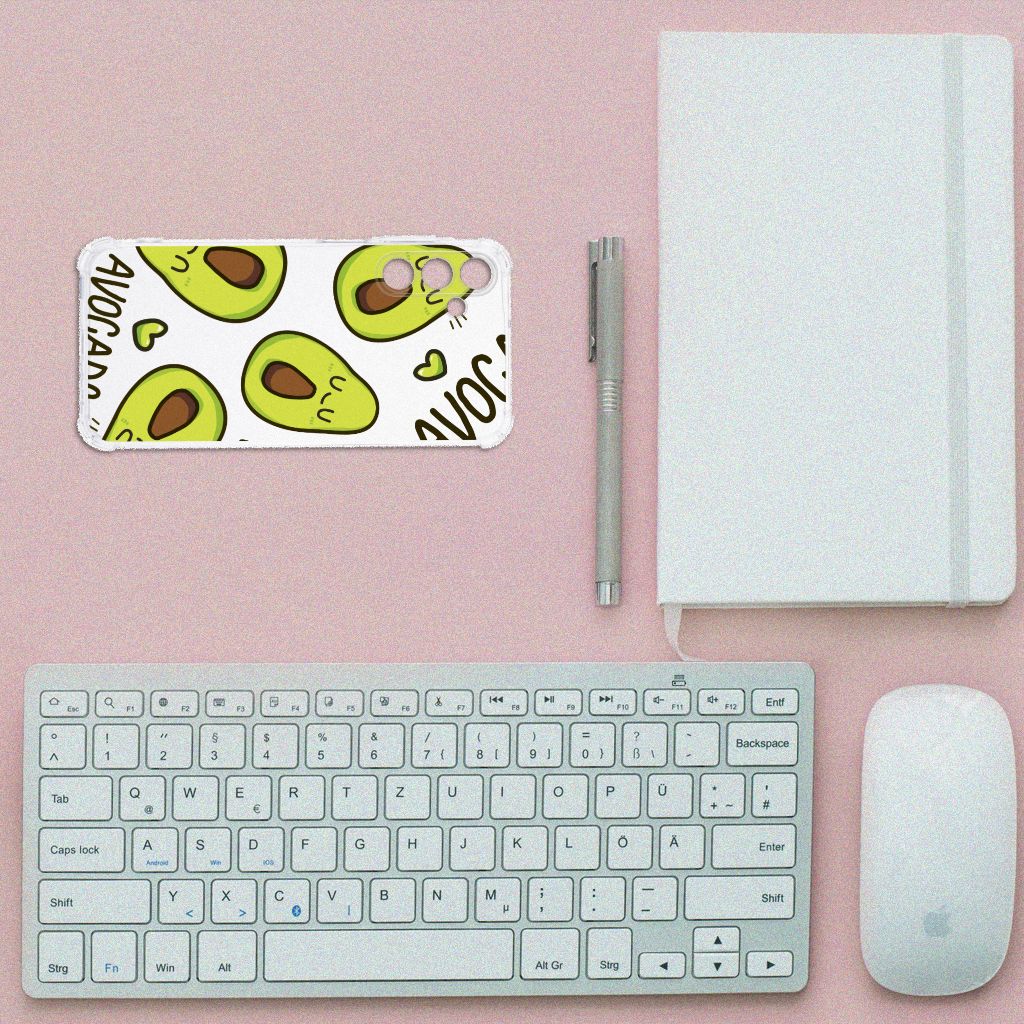 Samsung Galaxy A15 Stevig Bumper Hoesje Avocado Singing B2C Telecom