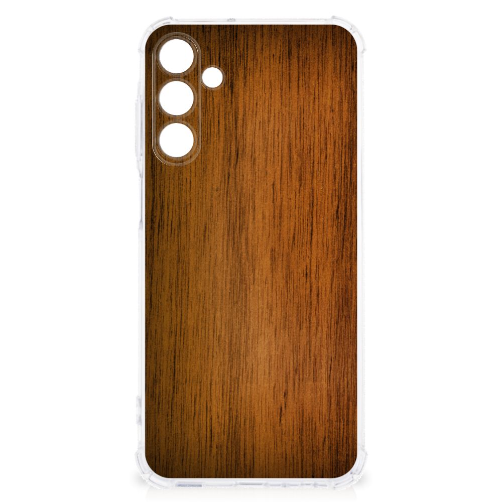 Samsung Galaxy A15 Stevig Telefoonhoesje Donker Hout B2C Telecom