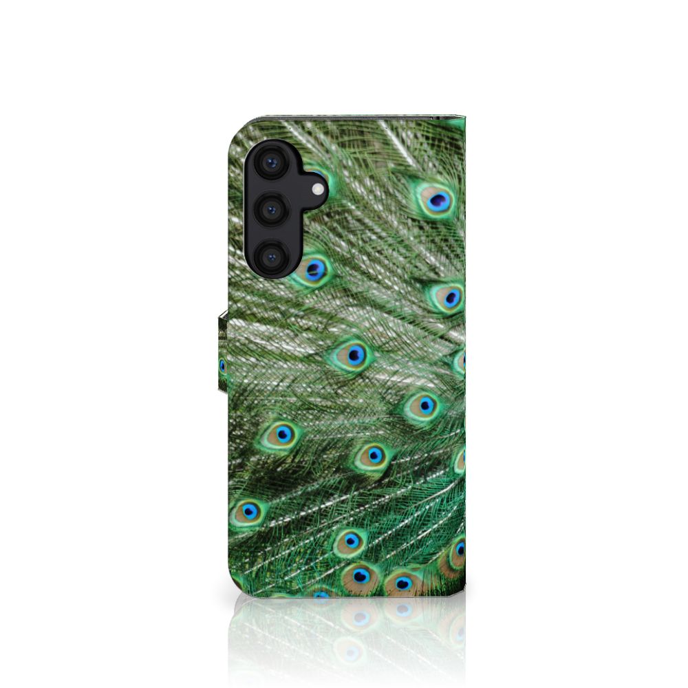 Samsung Galaxy A15 Telefoonhoesje met Pasjes Pauw