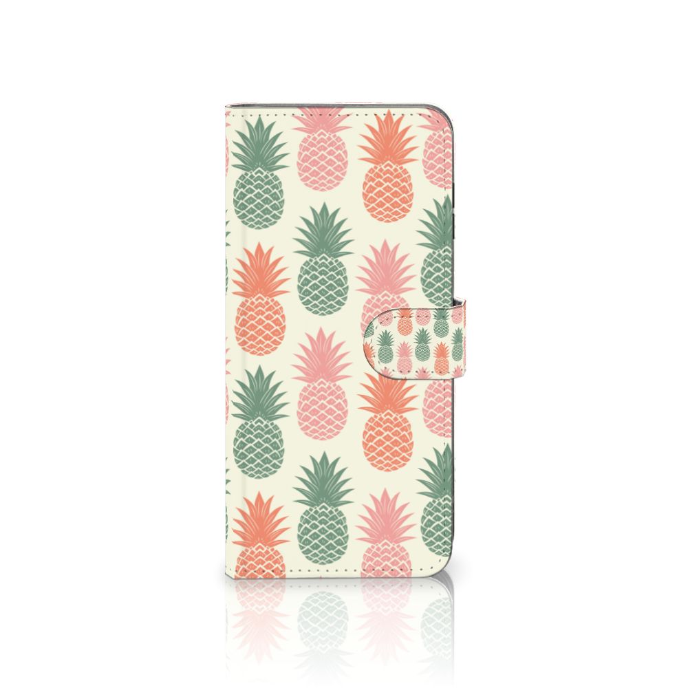 Samsung Galaxy A16 4G/5G Book Cover Ananas telefoonhoesje ananas design voorkant