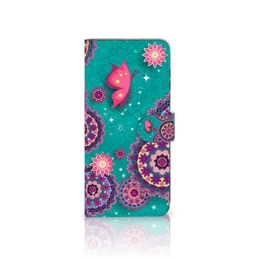 Samsung Galaxy A16 4G/5G Hoesje Cirkels en Vlinders bookstyle design vlinders mandala