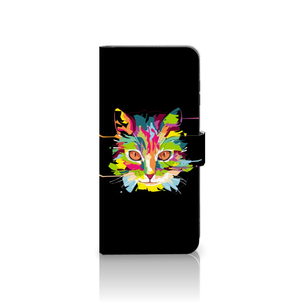 Samsung Galaxy A16 4G/5G Leuk Hoesje Cat Color hoesje katten ontwerp voorkant