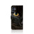 Samsung Galaxy A16 4G/5G Telefoonhoesje met Pasjes Zwarte Kat design zwarte kat aanzicht