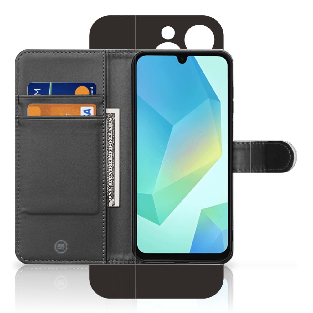Samsung Galaxy A16 4G/5G Telefoonhoesje met foto Vintage Auto design zwart aanzicht