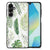 Samsung Galaxy A16 5G/4G Bloemen Hoesje Leaves bloemen bladeren ontwerp voorkant