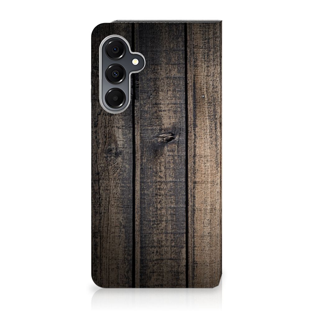 Samsung Galaxy A16 5G/4G Book Wallet Case Steigerhout steigerhout aanzicht