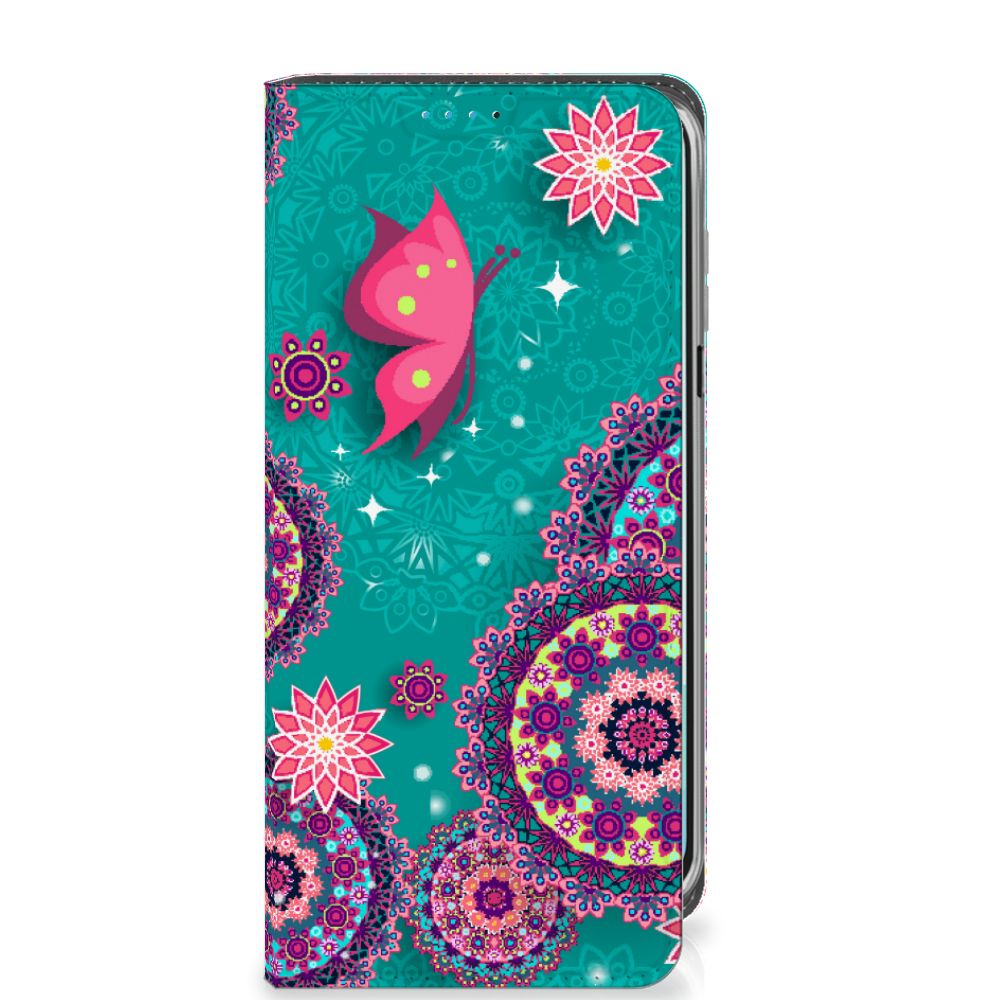 Samsung Galaxy A16 5G/4G Bookcase Cirkels en Vlinders design Cirkels en Vlinders voorkant