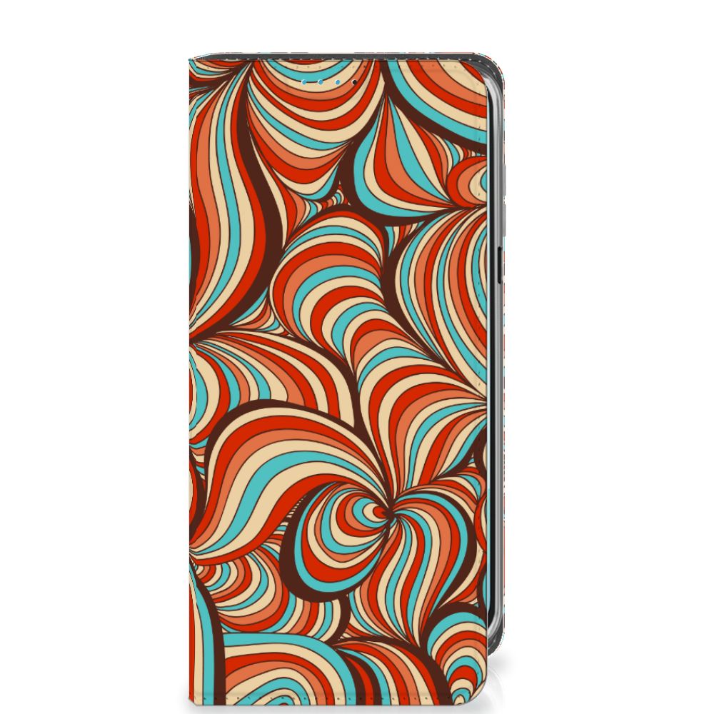 Samsung Galaxy A16 5G/4G Bookcase Retro design retro kleuren vooraanzicht