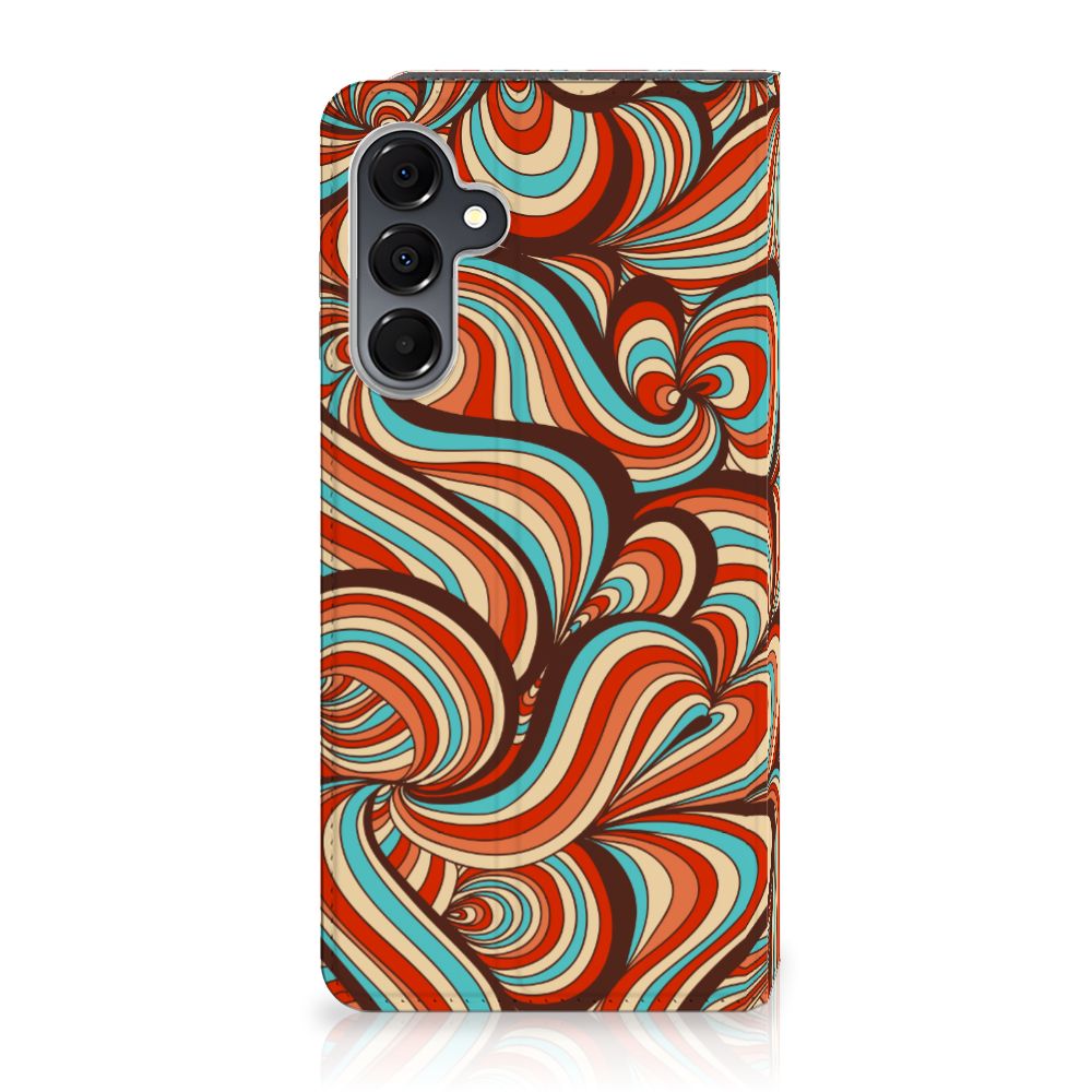 Samsung Galaxy A16 5G/4G Bookcase Retro retro design voorkant