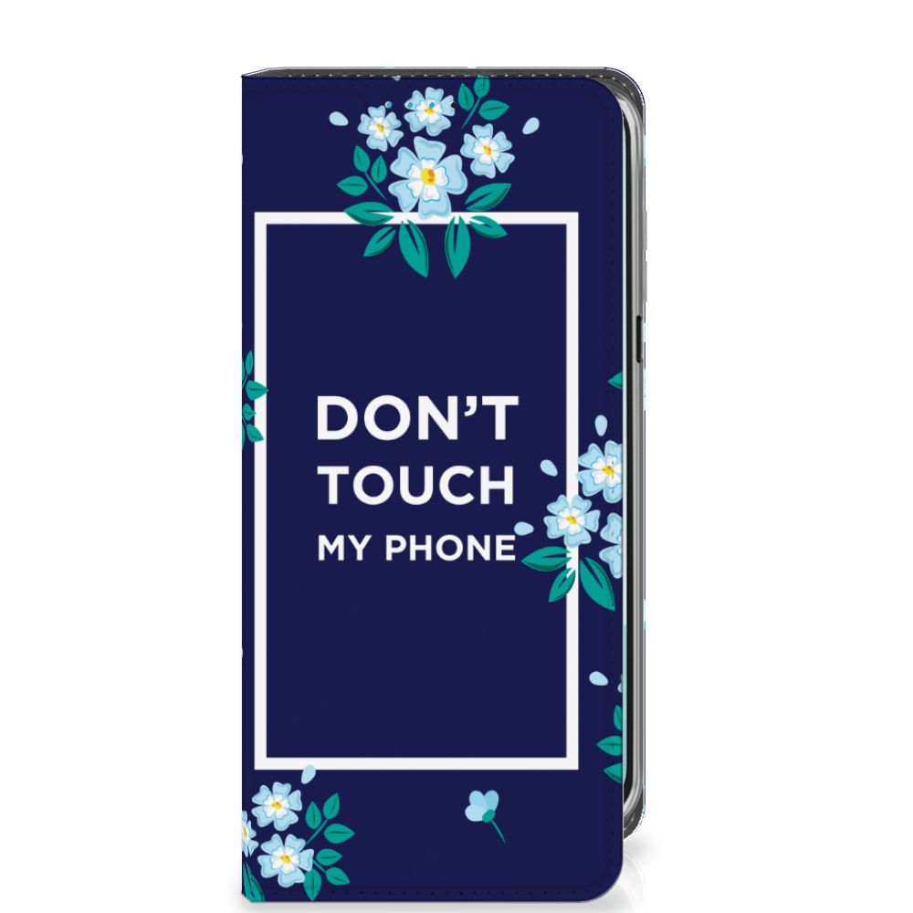 Samsung Galaxy A16 5G/4G Design Case Flowers Blue DTMP voorkant