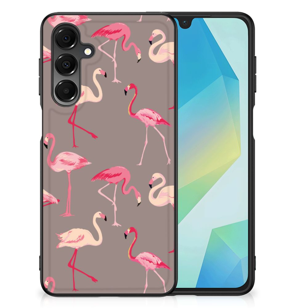 Samsung Galaxy A16 5G/4G Dierenprint Telefoonhoesje Flamingo flamingo design achterkant
