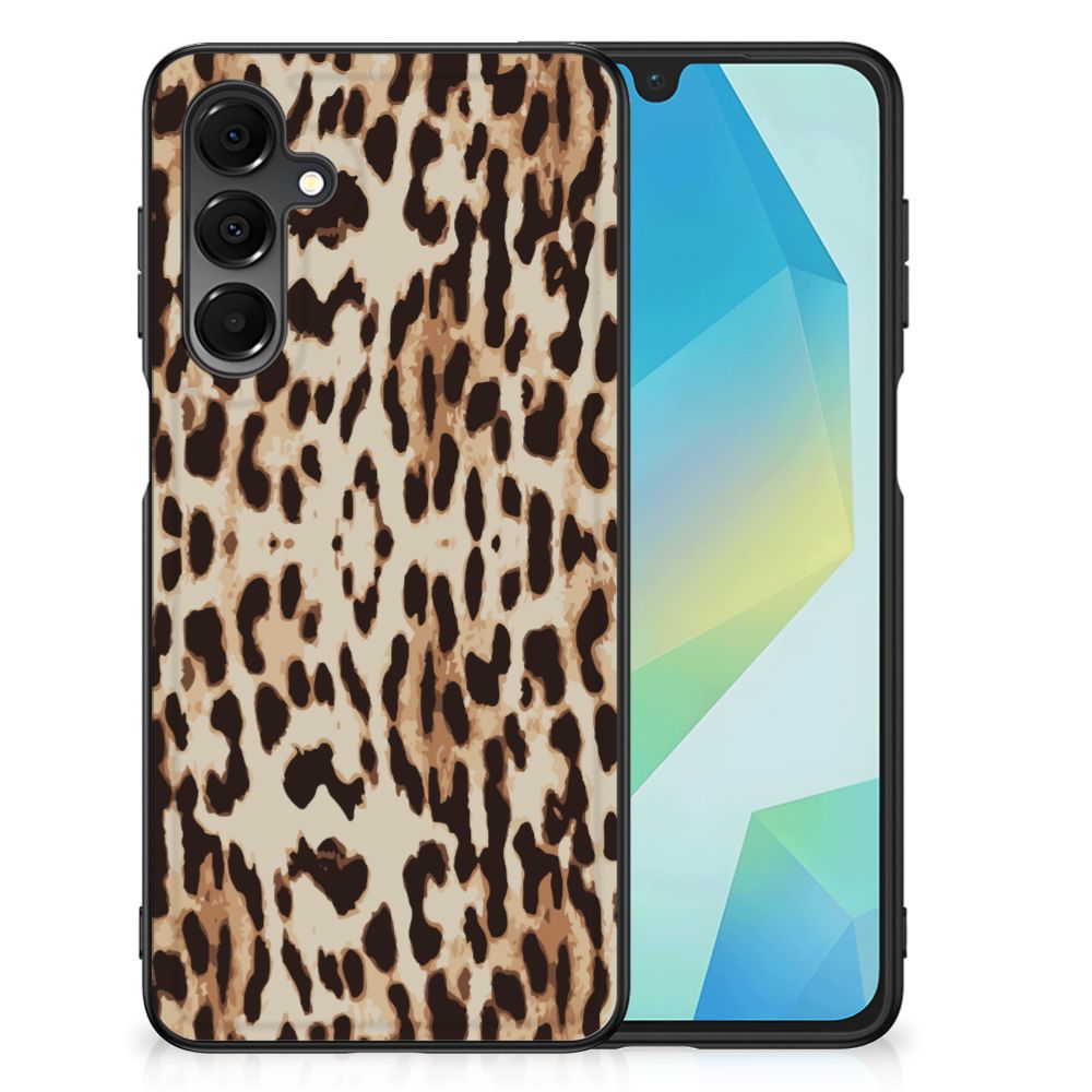 Samsung Galaxy A16 5G/4G Dierenprint Telefoonhoesje Leopard dierenprint achterzijde
