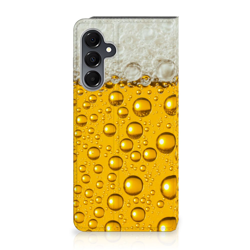 Samsung Galaxy A16 5G/4G Flip Style Cover Bier design bierprint voorzijde