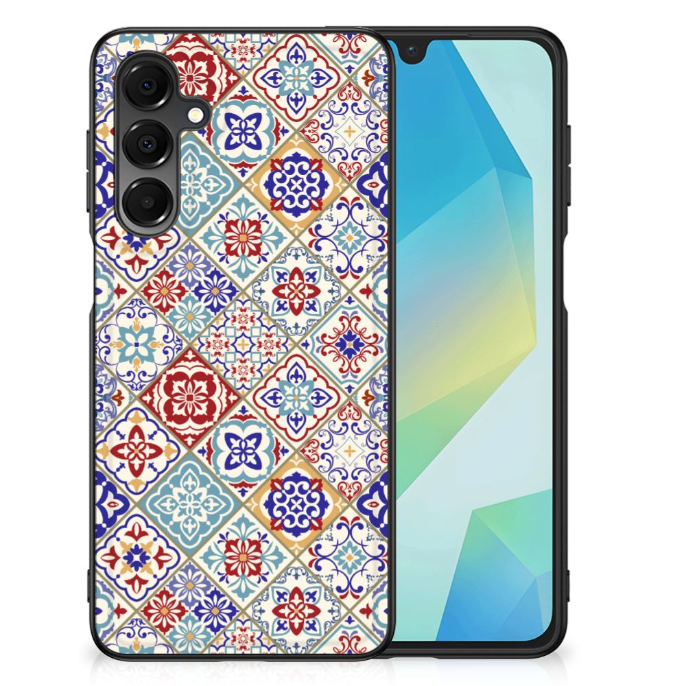 Samsung Galaxy A16 5G/4G Marmeren Print Telefoonhoesje Tiles Color design marmeren print aanzicht
