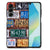 Samsung Galaxy A16 5G/4G Silicone Back Case Kentekenplaten vintage print voorkant