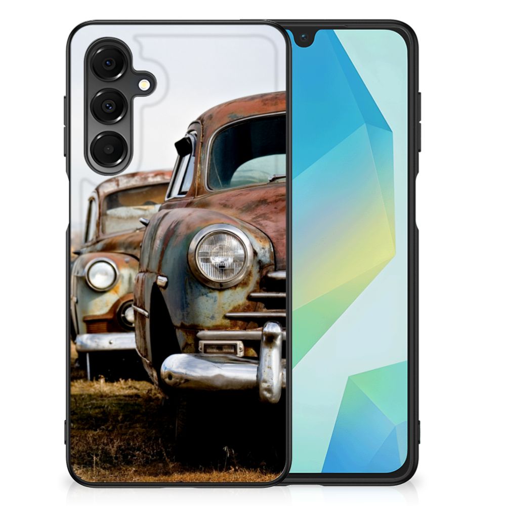 Samsung Galaxy A16 5G/4G Silicone Back Case Vintage Auto auto vintage achteraanzicht