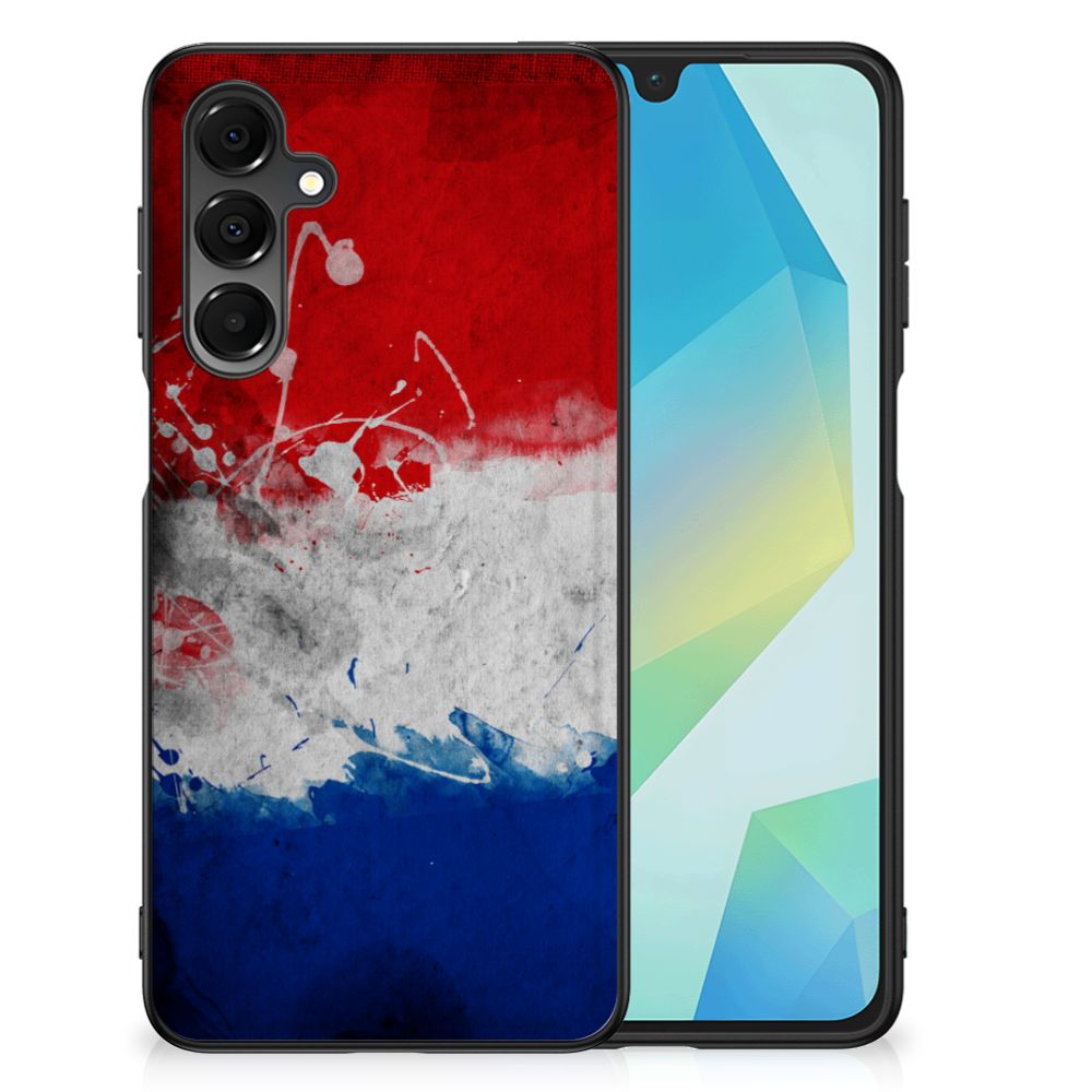 Samsung Galaxy A16 5G/4G Silicone Case Nederland vlaggen print achterkant