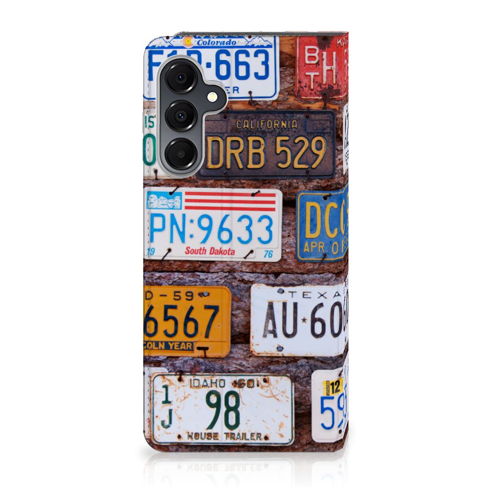 Samsung Galaxy A16 5G/4G Stand Case Kentekenplaten design kentekenplaten aanzicht achter