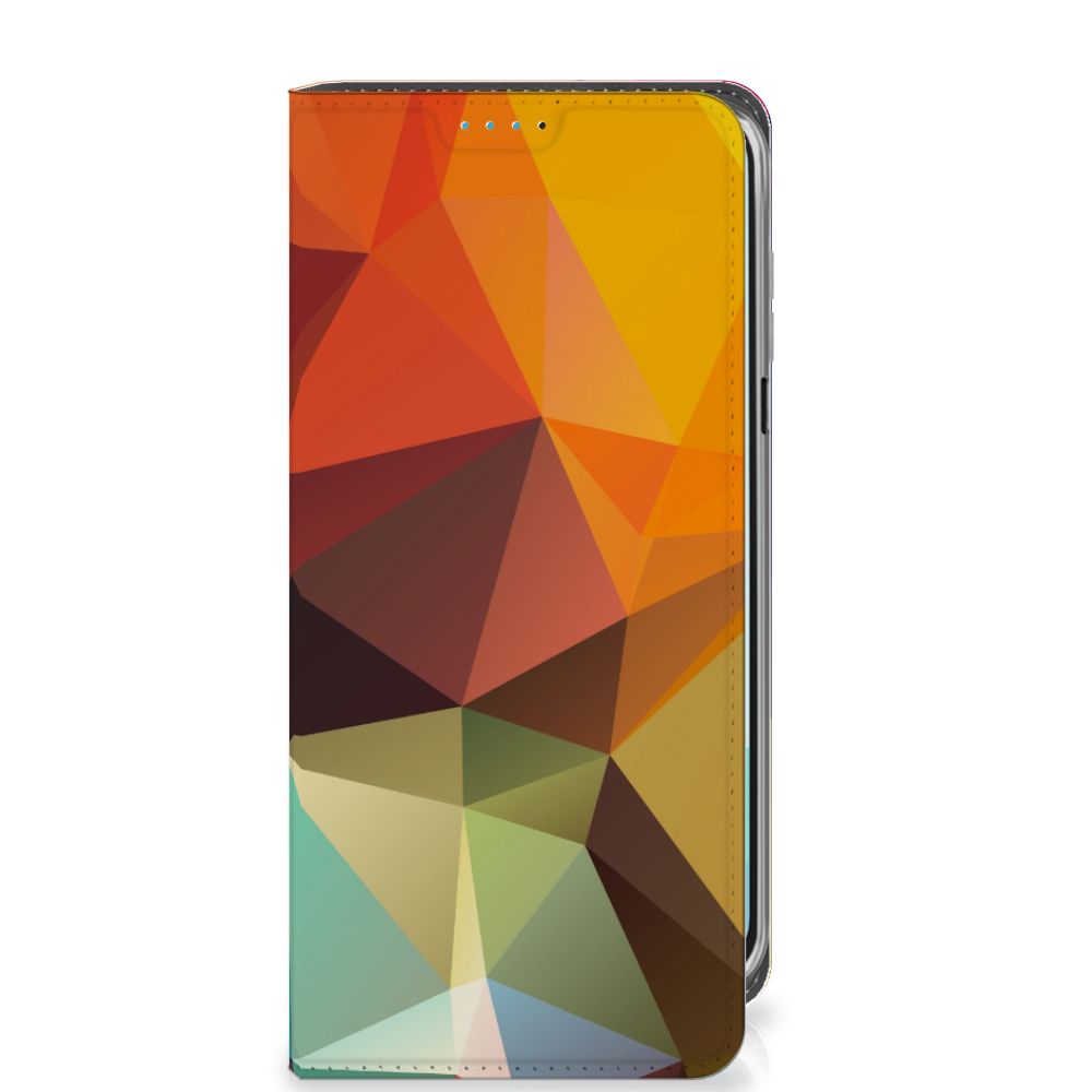Samsung Galaxy A16 5G/4G Stand Case Polygon Color abstract kleurrijk design aanzicht