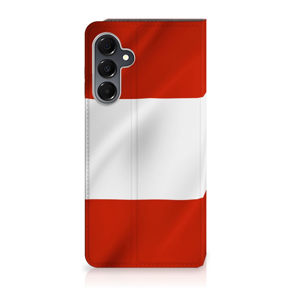 Samsung Galaxy A16 5G/4G Standcase Oostenrijk design vlag aanzicht