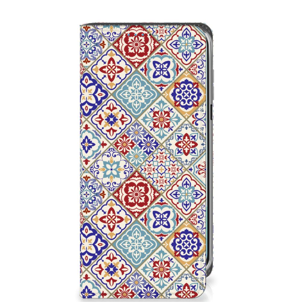 Samsung Galaxy A16 5G/4G Standcase Tiles Color Design Tiles Aanzicht