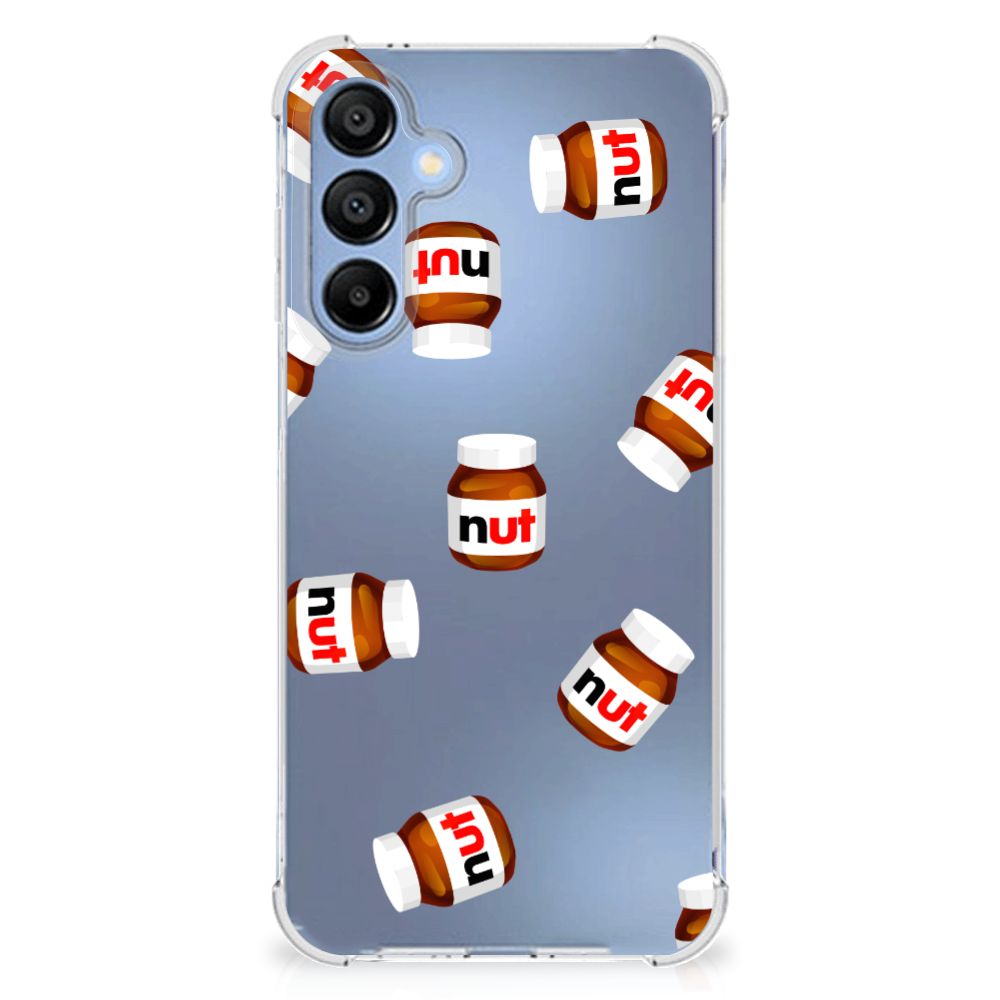 Samsung Galaxy A16 Beschermhoes Nut Jar telefoonhoesje nut jar design achteraanzicht