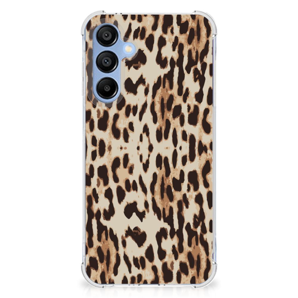 Samsung Galaxy A16 Case Anti-shock Leopard achterkant hozjes ontwerp