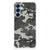 Samsung Galaxy A16 Doorzichtige Silicone Hoesje Army Light camouflage achterkant