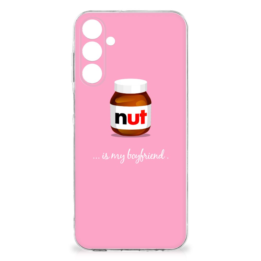 Samsung Galaxy A16 Siliconen Case Nut Boyfriend roze tpu hoesje illustratie achterkant