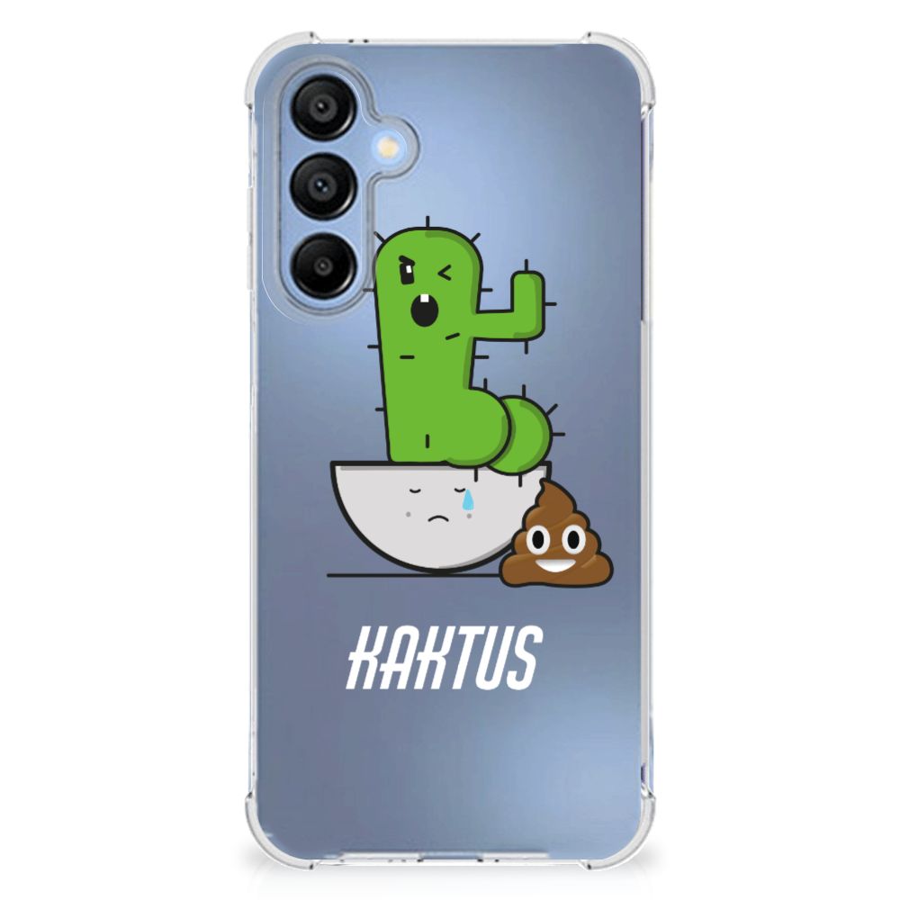 Samsung Galaxy A16 Stevig Bumper Hoesje Cactus Poo design cactus poo aanzicht