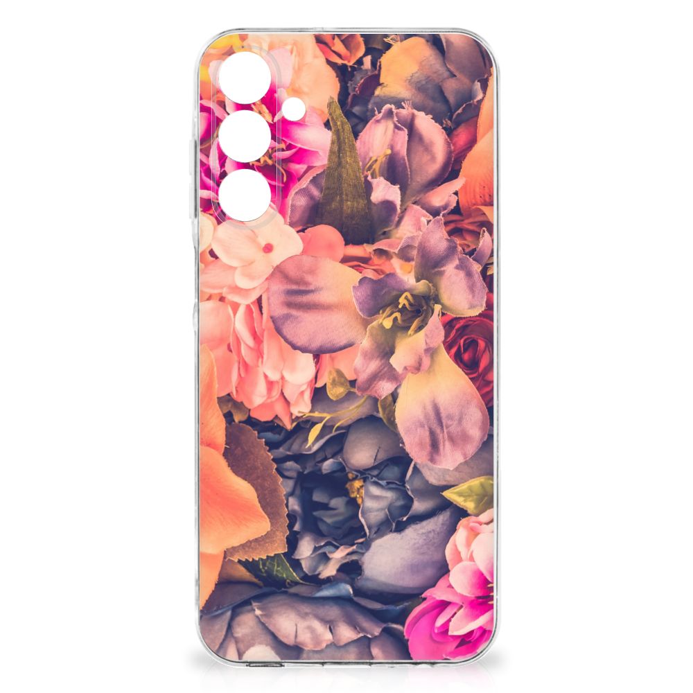 Samsung Galaxy A16 TPU Case Bosje Bloemen bloemen design achterkant