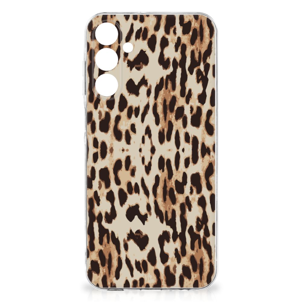 Samsung Galaxy A16 TPU Hoesje Leopard luipaardprint achterzijde