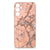 Samsung Galaxy A16 TPU Siliconen Hoesje Marmer Oranje achterkant