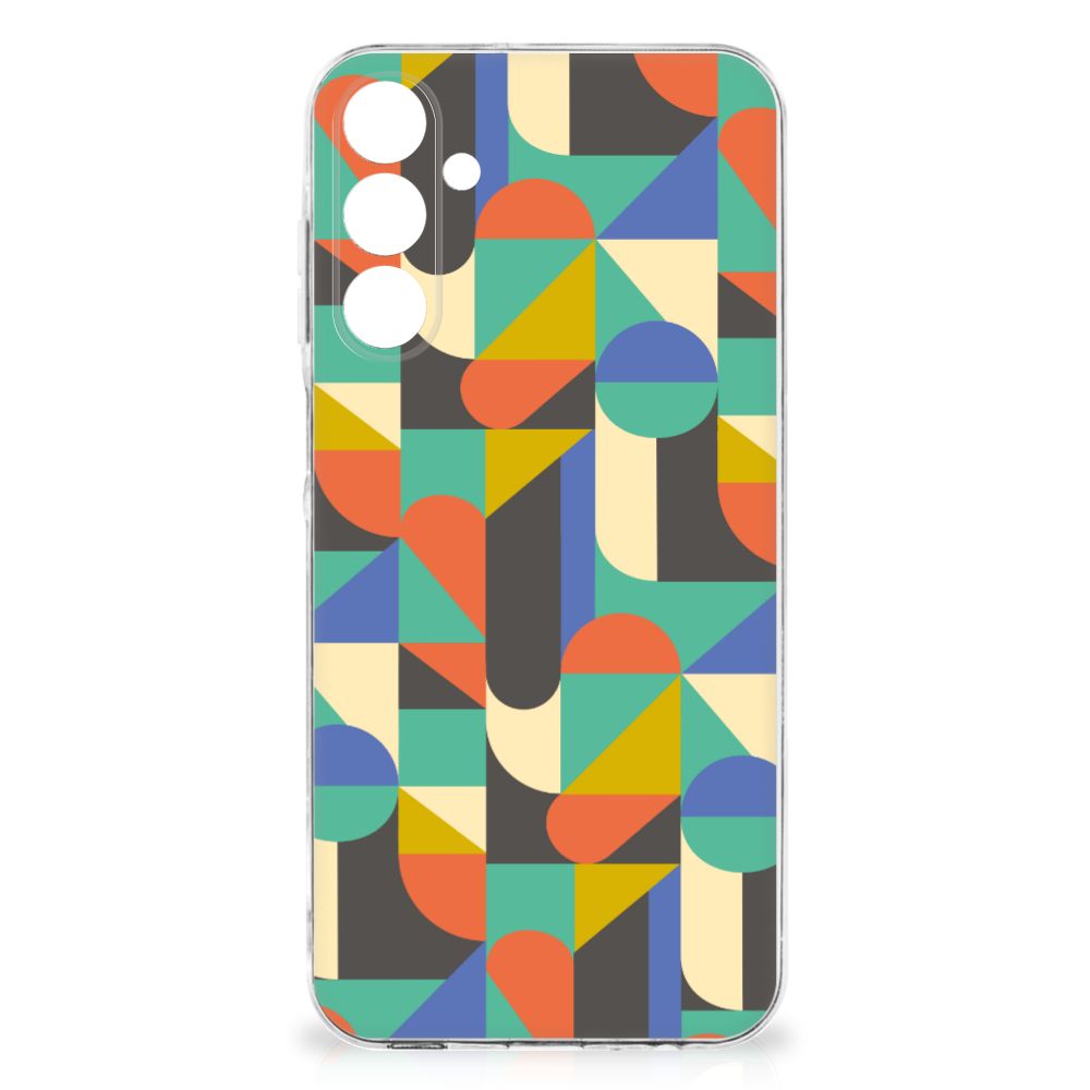 Samsung Galaxy A16 TPU bumper Funky Retro design patroon achteraanzicht