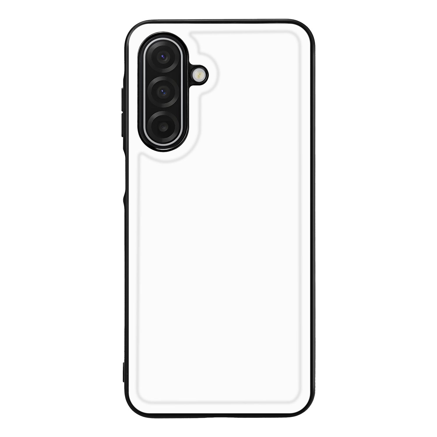 Samsung Galaxy A17 Back Cover Wit Zwart back cover wit zwart design achterzijde