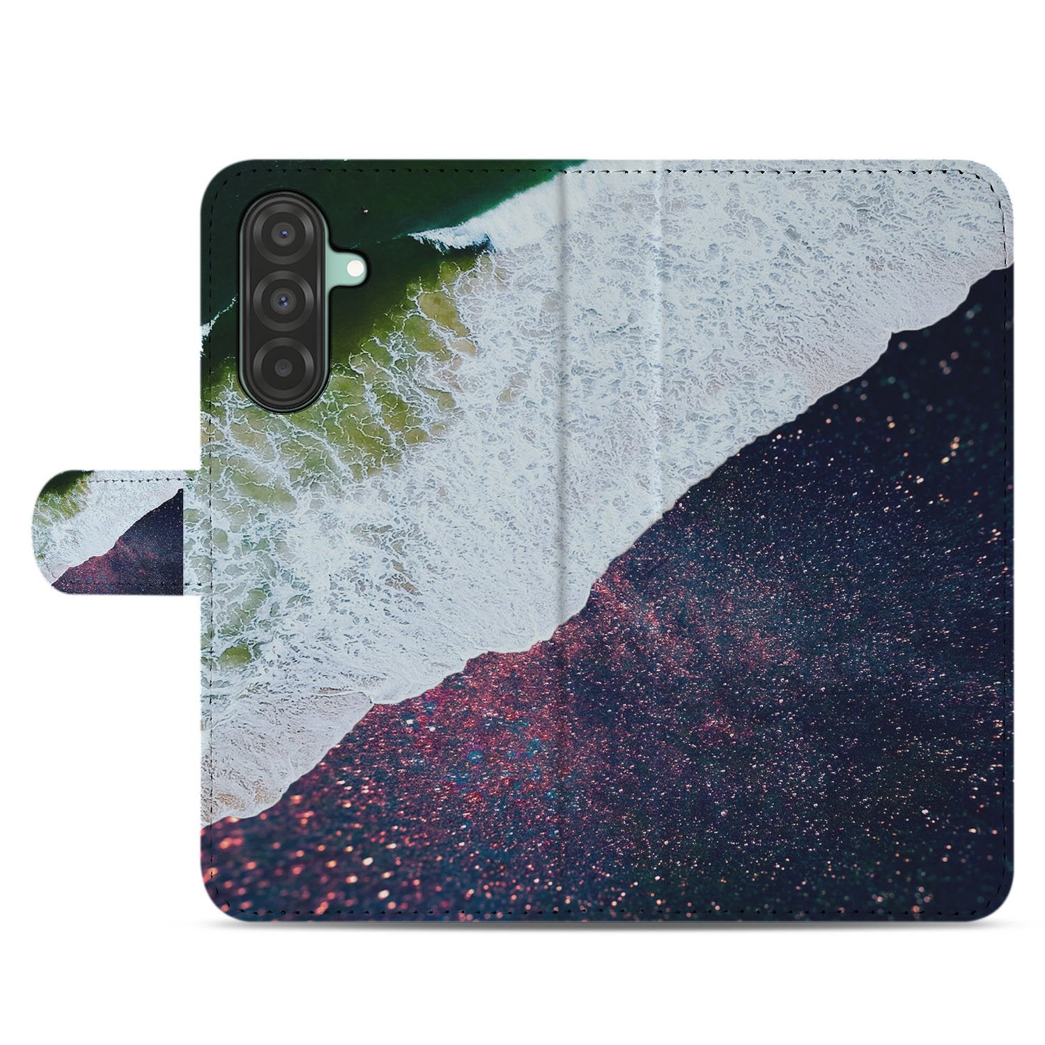 Samsung Galaxy A17 Book Case Sea in Space boekhoesje design Sea in Space aanzicht