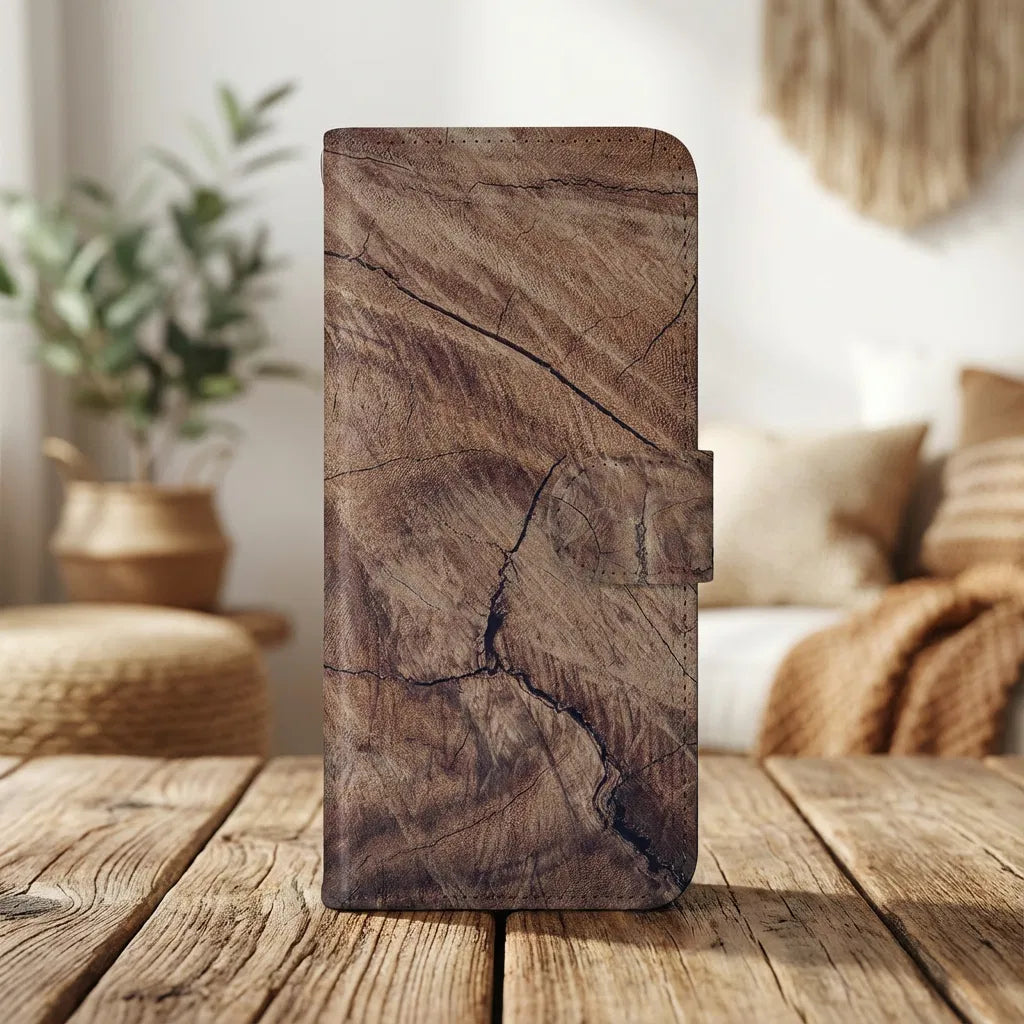 Samsung Galaxy A17 Book Style Case Tree Trunk boekhoesje boomstam ontwerp voorkant