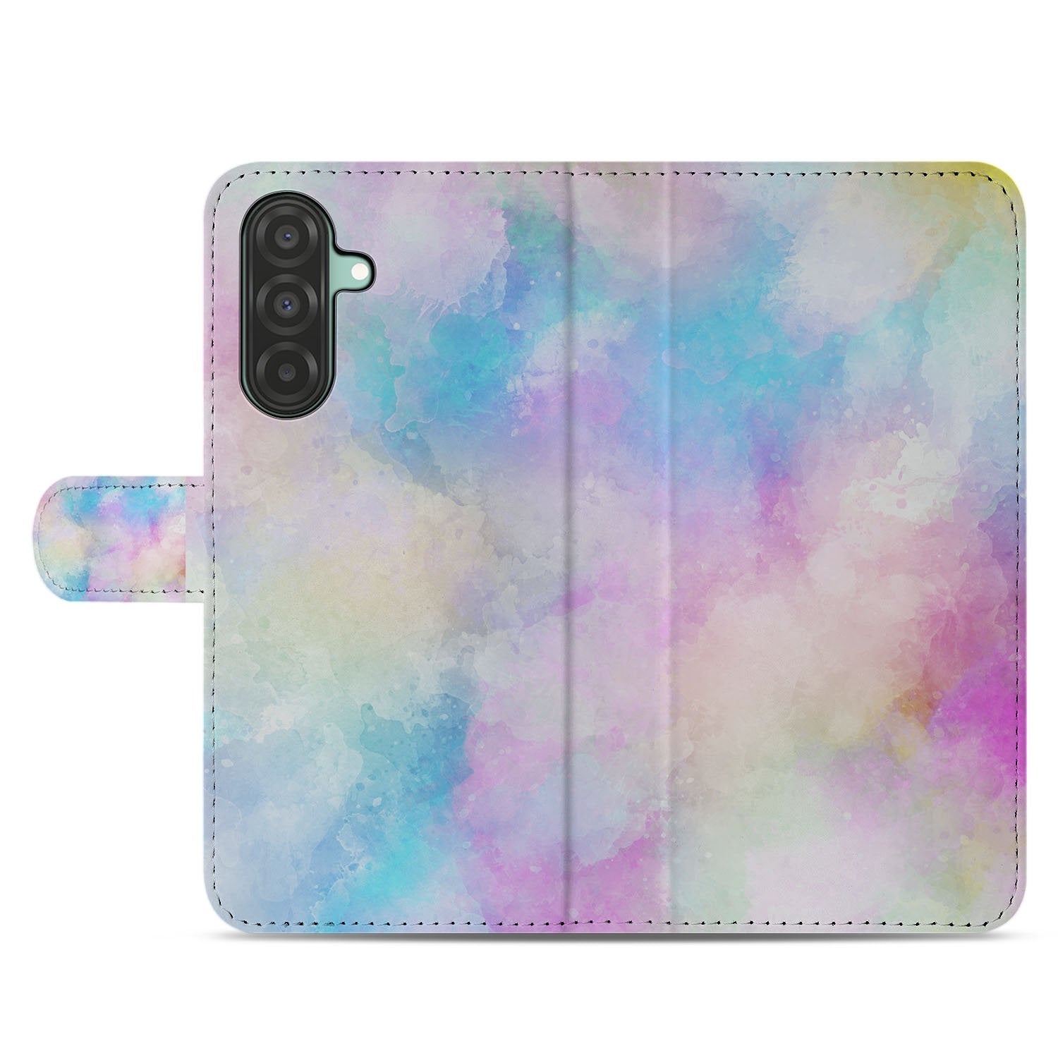Samsung Galaxy A17 Bookcase Hoesje Met Pasjeshouder Watercolor Light Waterverf design voorkant