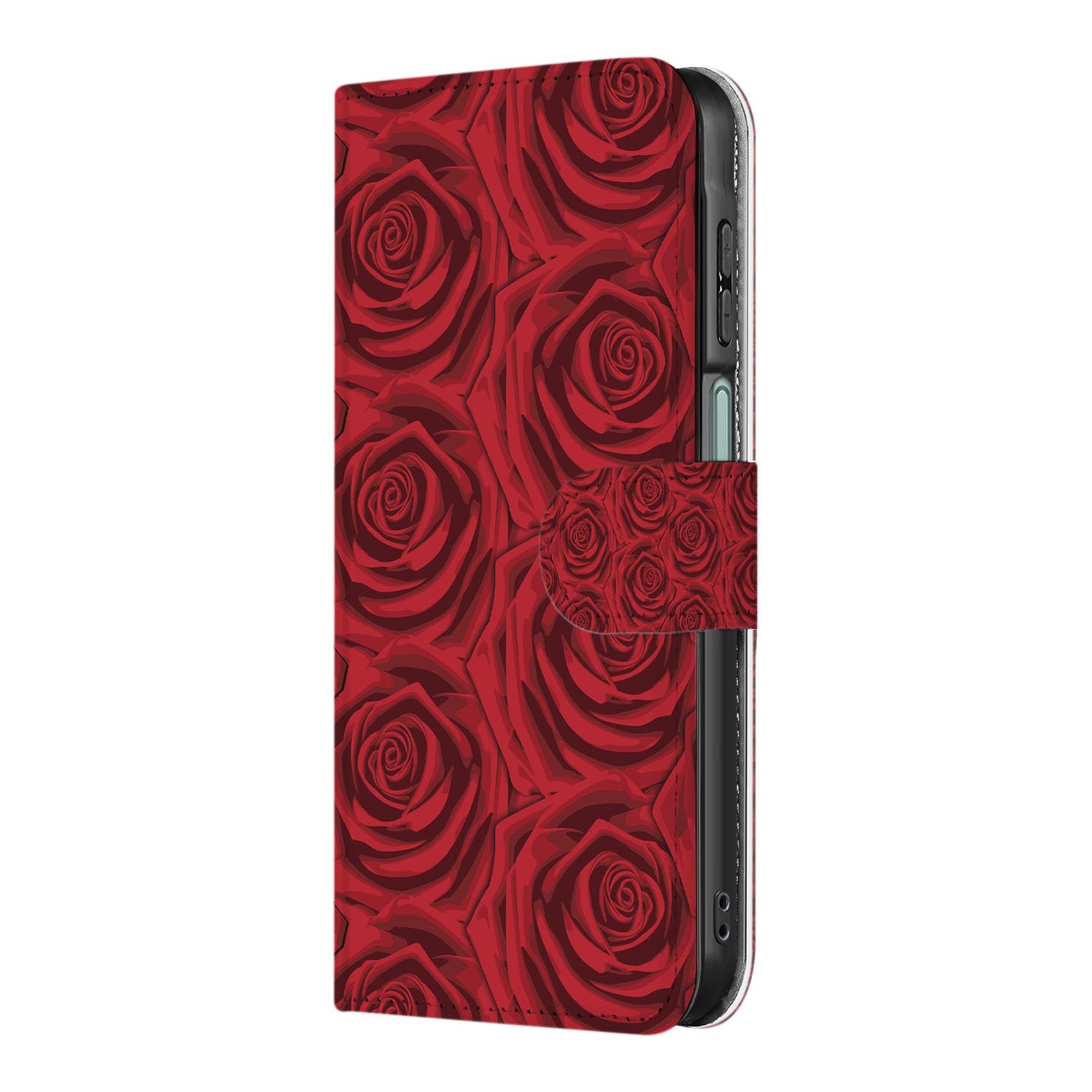 Samsung Galaxy A17 Hoesje Red Roses boekhoesje rozen design voorzijde