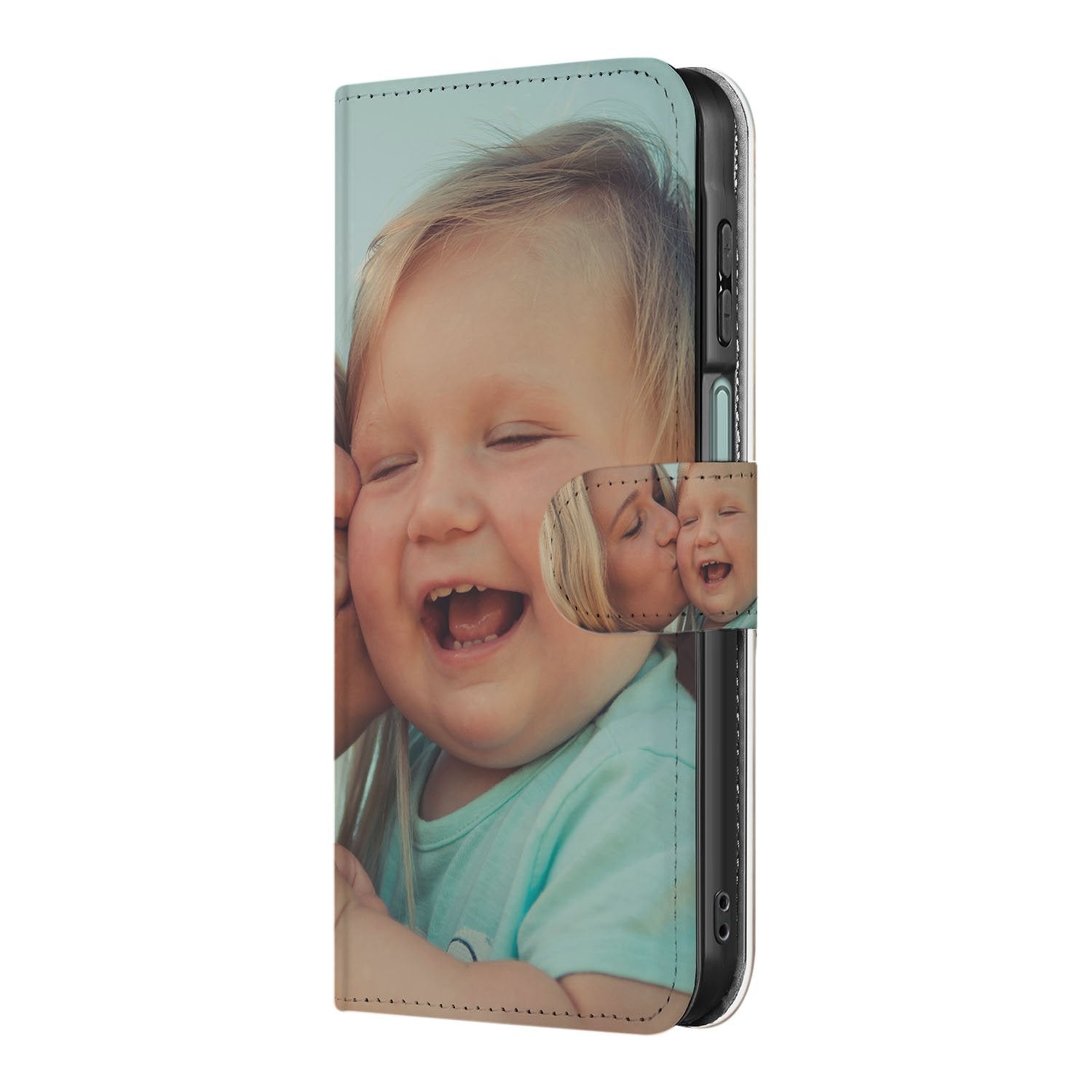 Samsung Galaxy A17 Portemonnee Hoesje ontwerpen met eigen Foto boekhoesje personen aanzicht
