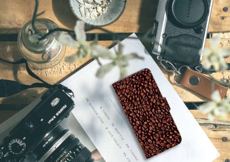 Samsung Galaxy A20s Book Cover Koffiebonen