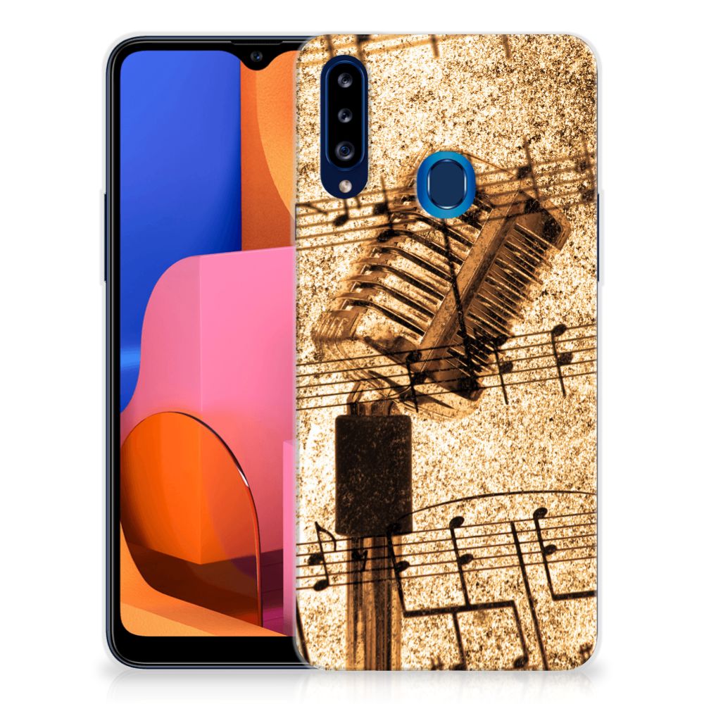 Samsung Galaxy A20s Siliconen Hoesje met foto Bladmuziek