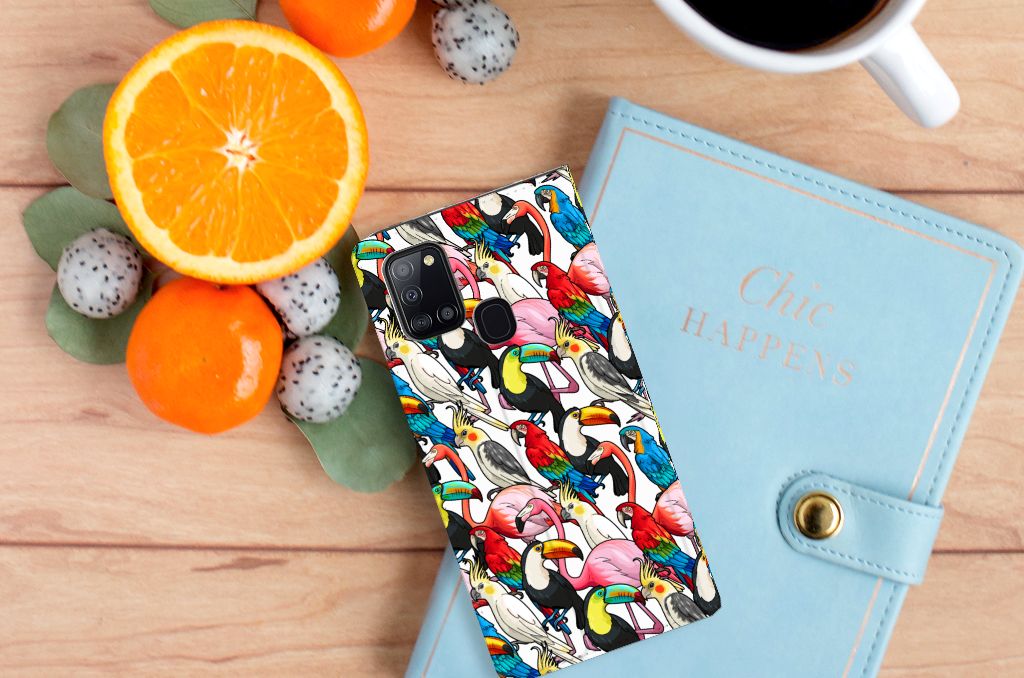Samsung Galaxy A21s Hoesje maken Birds