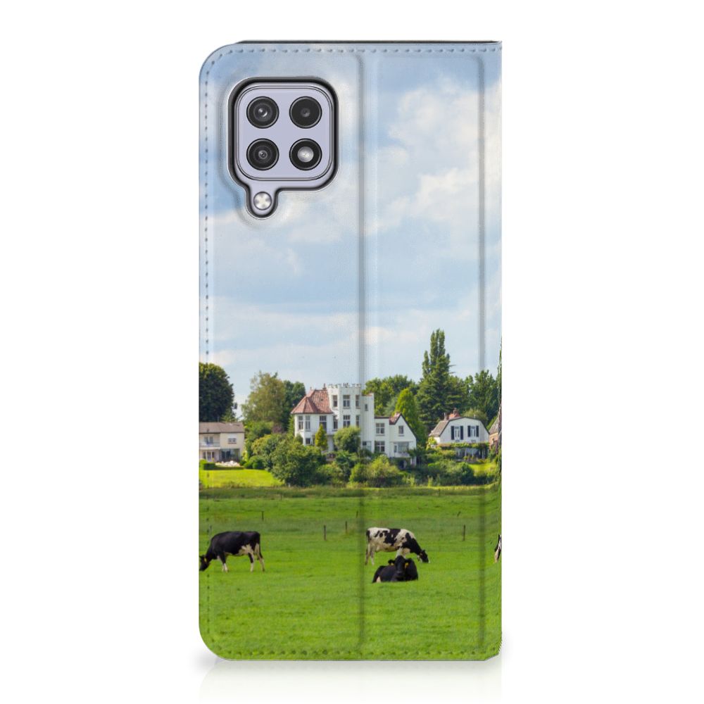 Samsung Galaxy A22 4G M22 Hoesje maken Koeien ontwerp koeien landschap