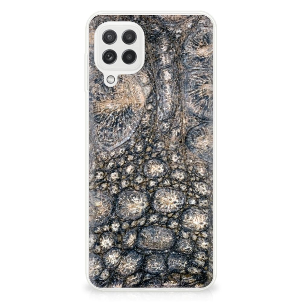 Samsung Galaxy A22 4G M22 TPU Hoesje Krokodillenprint krokodillenprint design achterkant