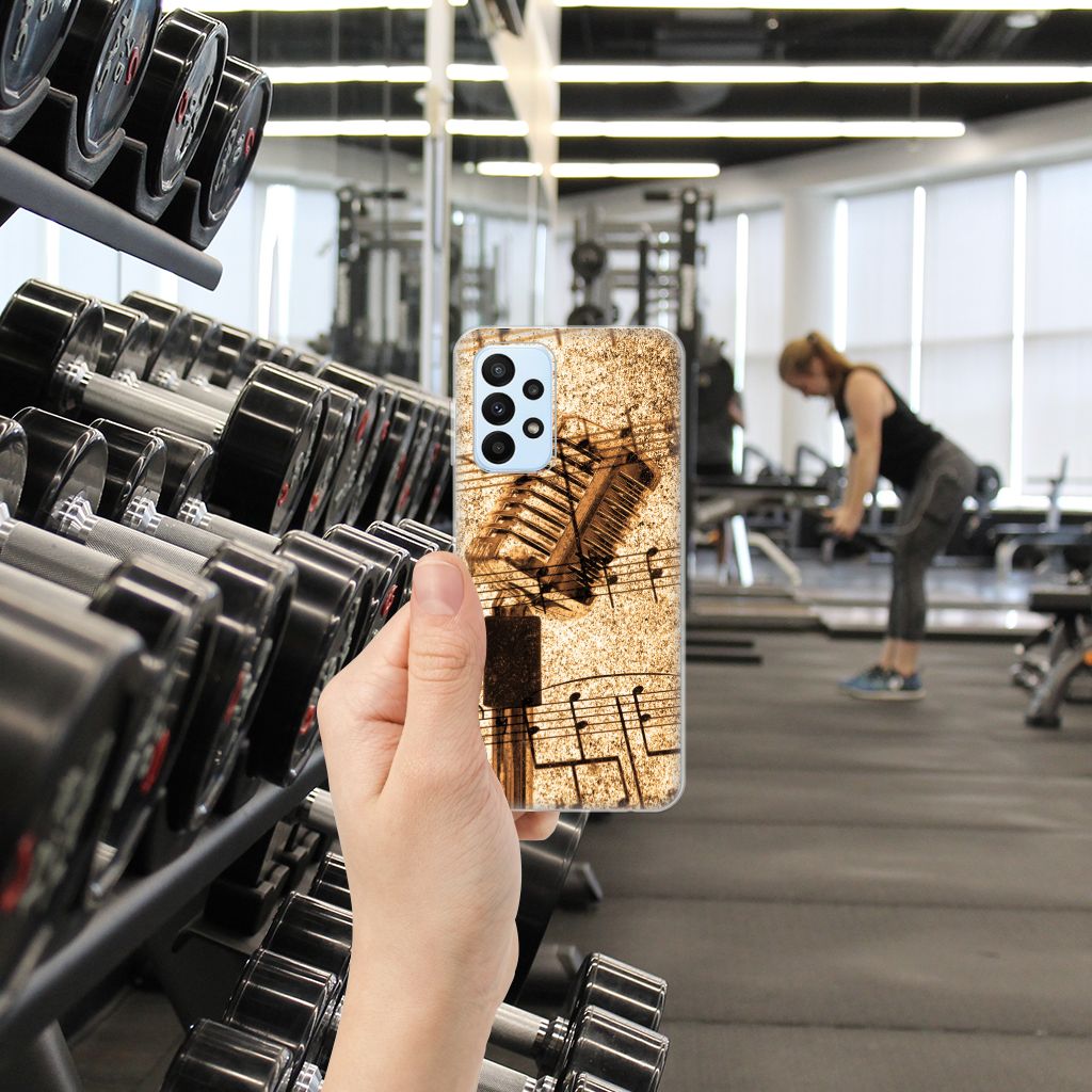 Samsung Galaxy A23 Siliconen Hoesje met foto Bladmuziek B2C Telecom