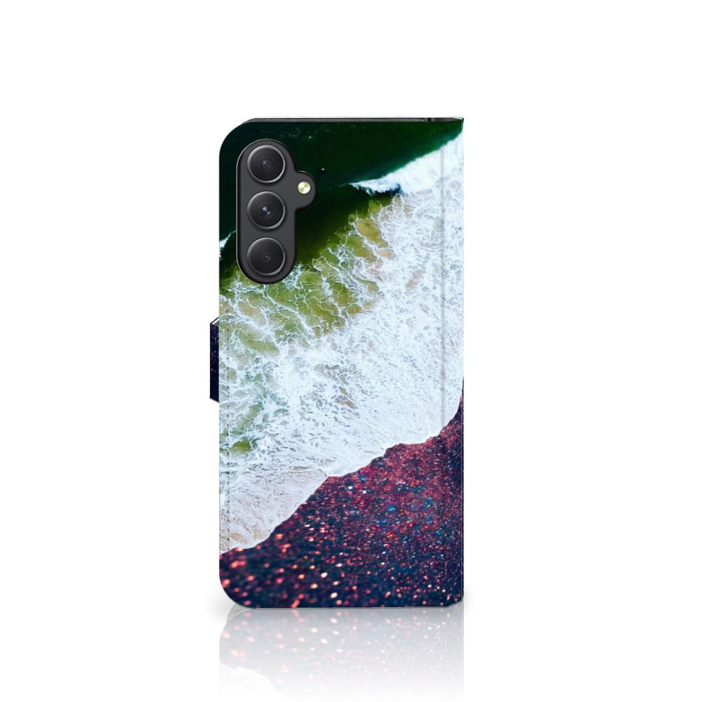 Samsung Galaxy A24 4G Book Case Sea in Space met uniek ontwerp en duurzame TPU-siliconen bescherming. 🌊