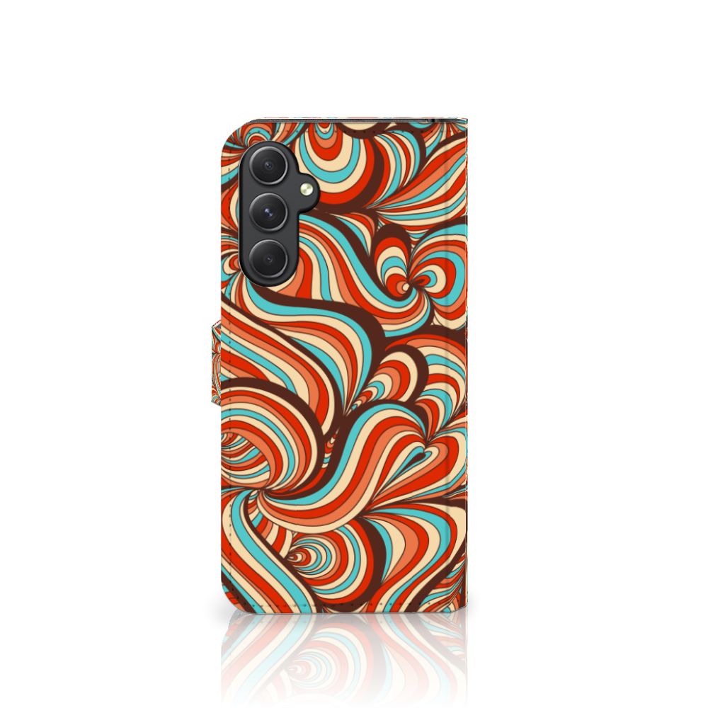 Samsung Galaxy A24 4G Hoesje Retro hoesje retro artistiek design aanzicht