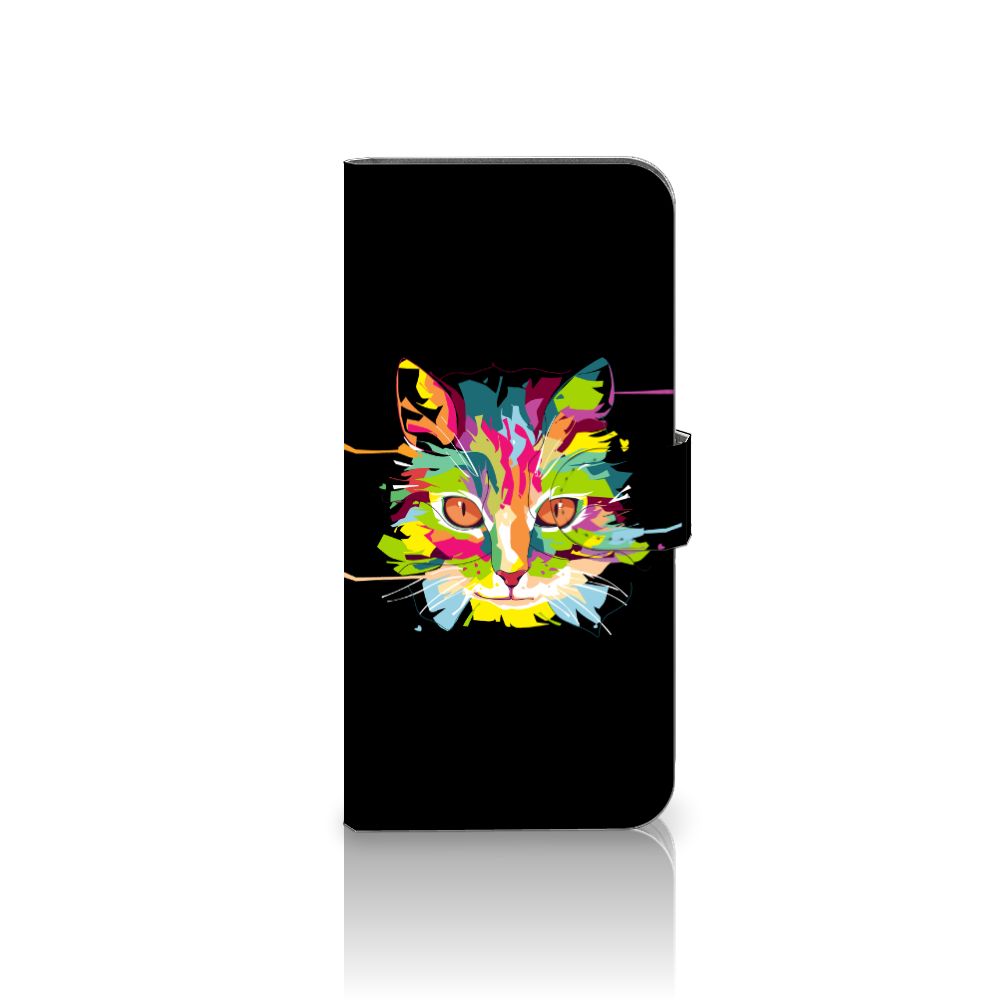 Samsung Galaxy A24 4G Leuk Hoesje Cat Color katten ontwerp voorkant